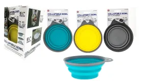 COLLAPSIBLE BOWL WITH CARABINER - ASSORTED COLORS