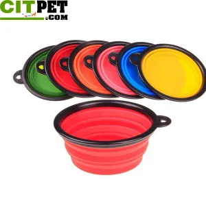 Collapsible Foldable Silicone Dow Bowl Candy Color Outdoor Travel Portable