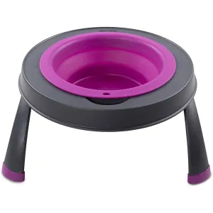 Dexas Elevated Single Feeder Fuchsia Small