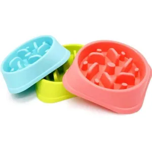 Dog Feeder Slow Eating Pet Bowl