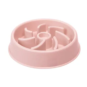Dog Slow Feeder Bowl Green Pink