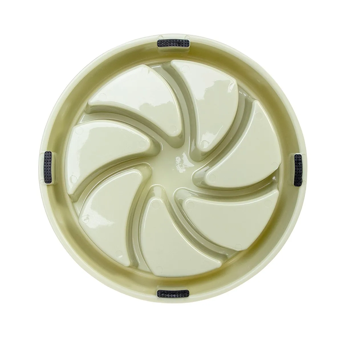 Dog Slow Feeder Bowl Green Pink
