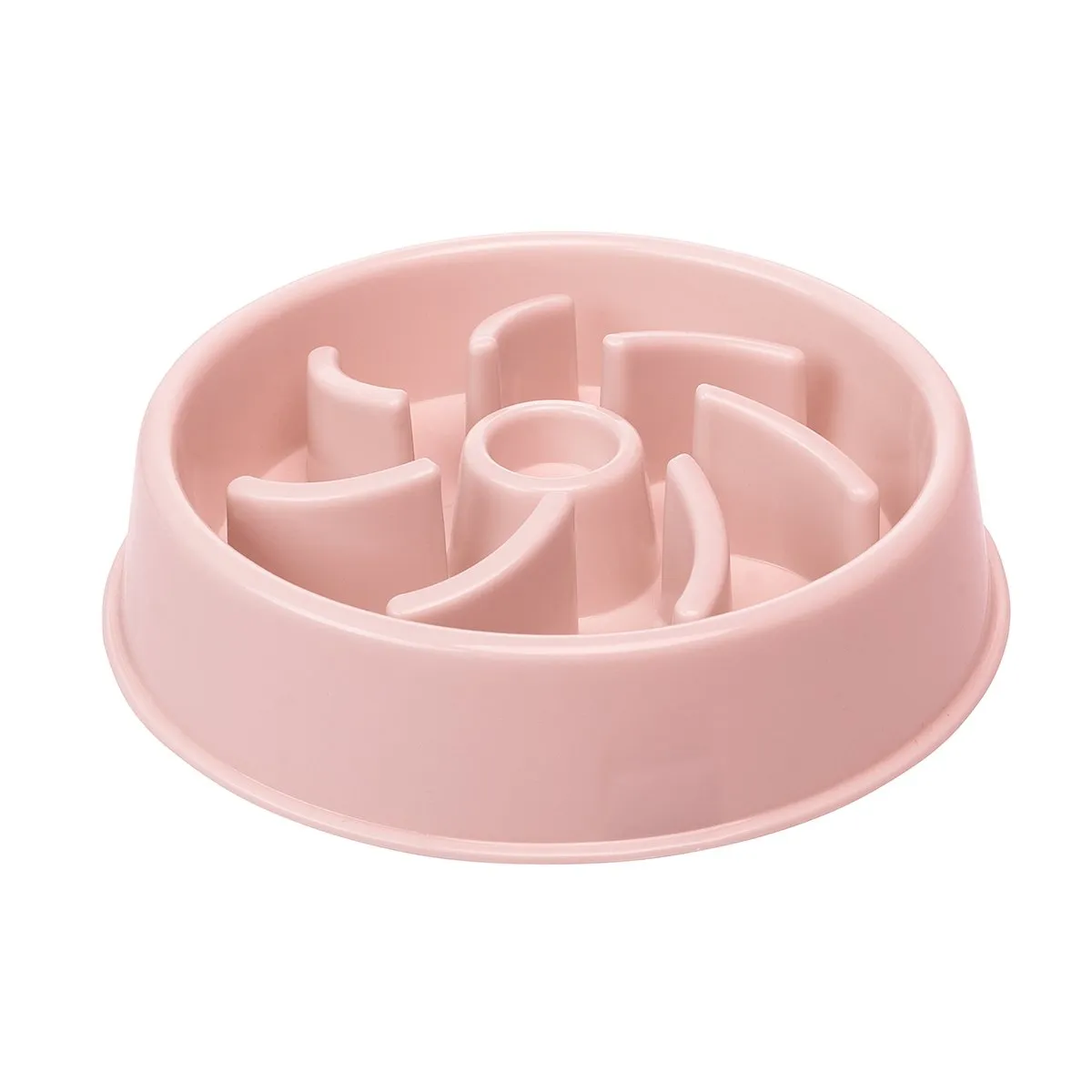 Dog Slow Feeder Bowl Green Pink