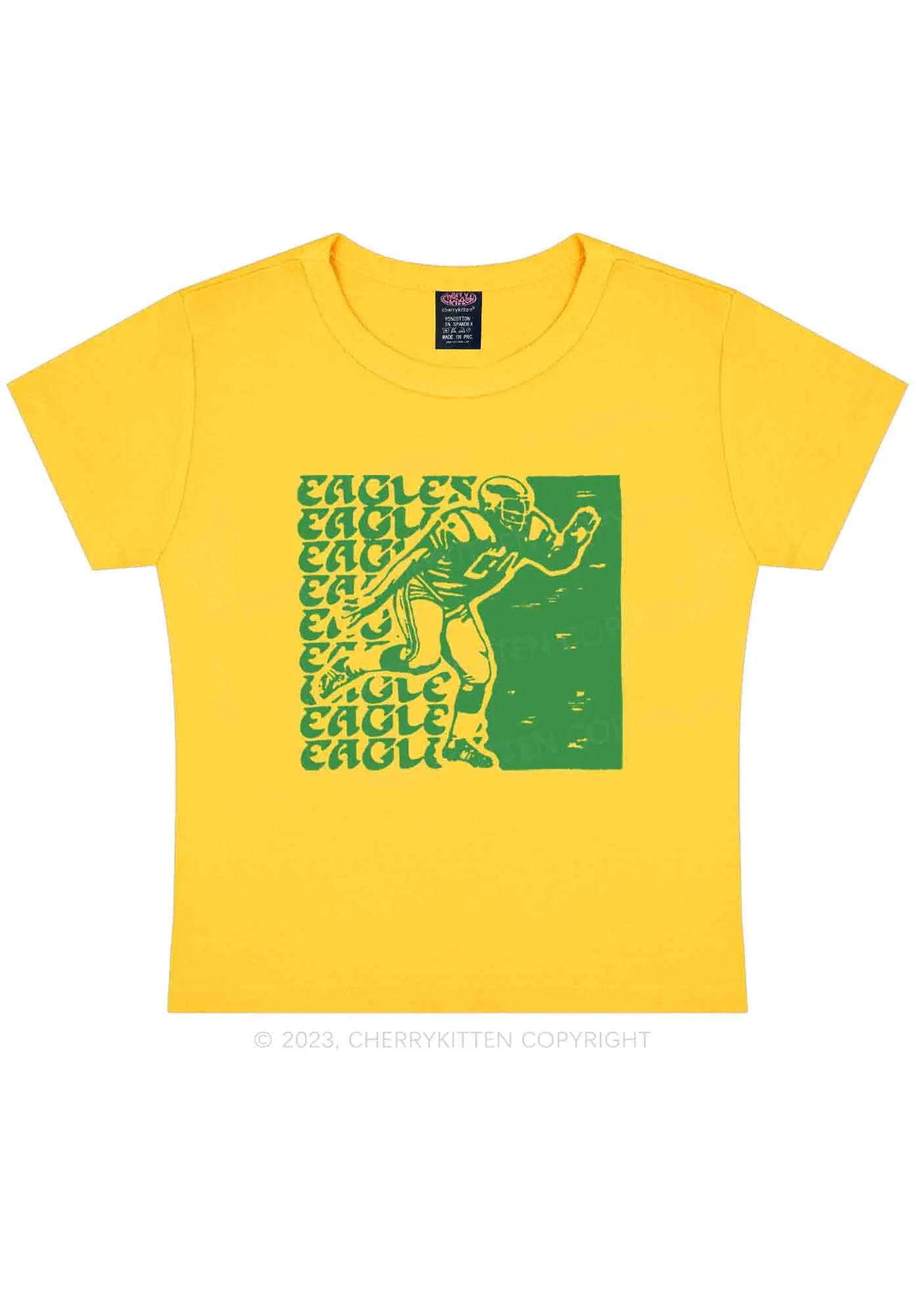 Eagles Super Bowl Y2K Baby Tee Cherrykitten
