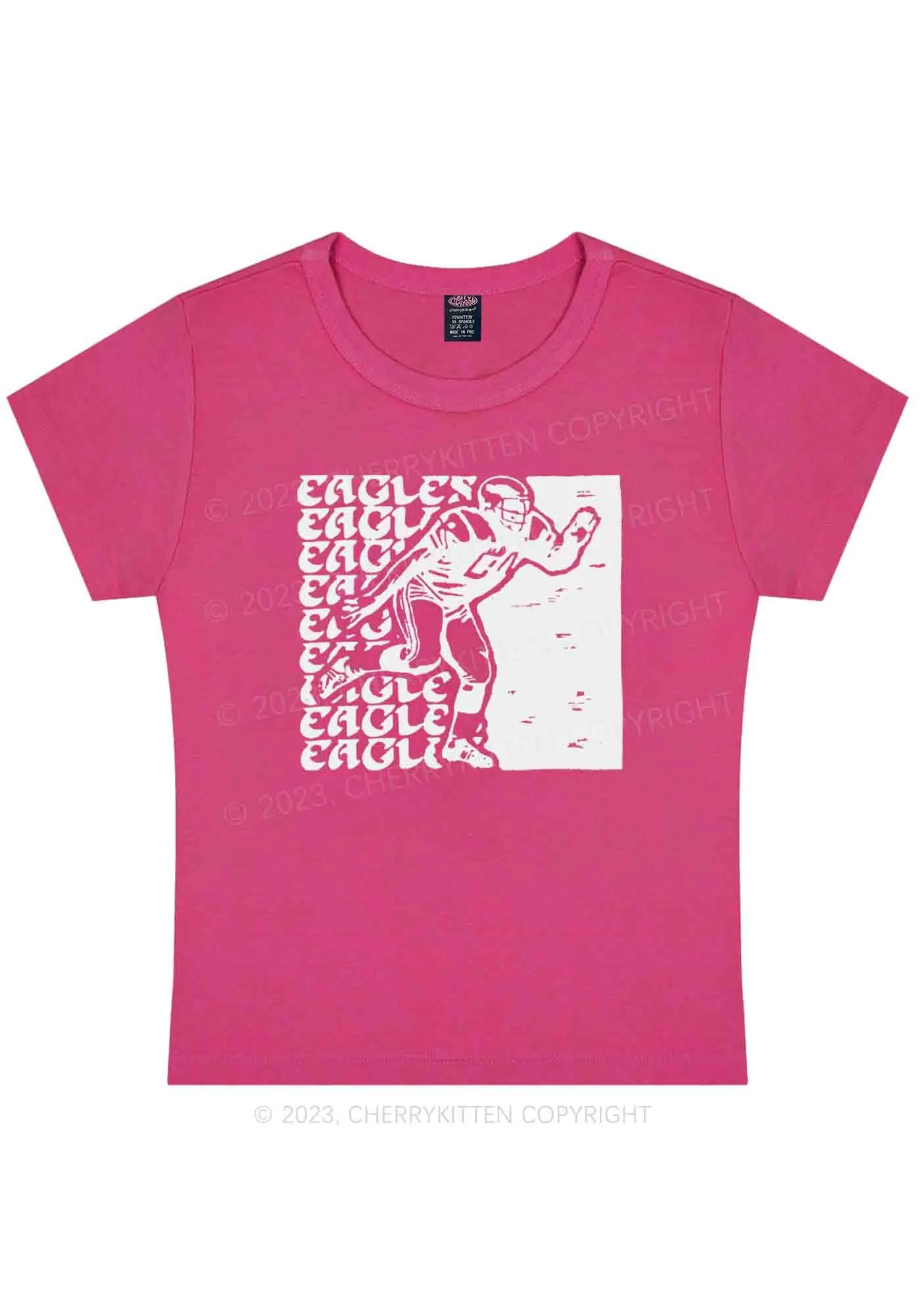 Eagles Super Bowl Y2K Baby Tee Cherrykitten