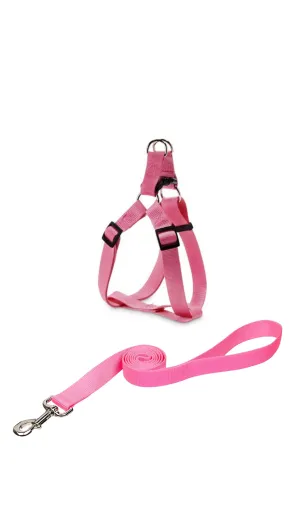 Fancy Pink Harness with Leash