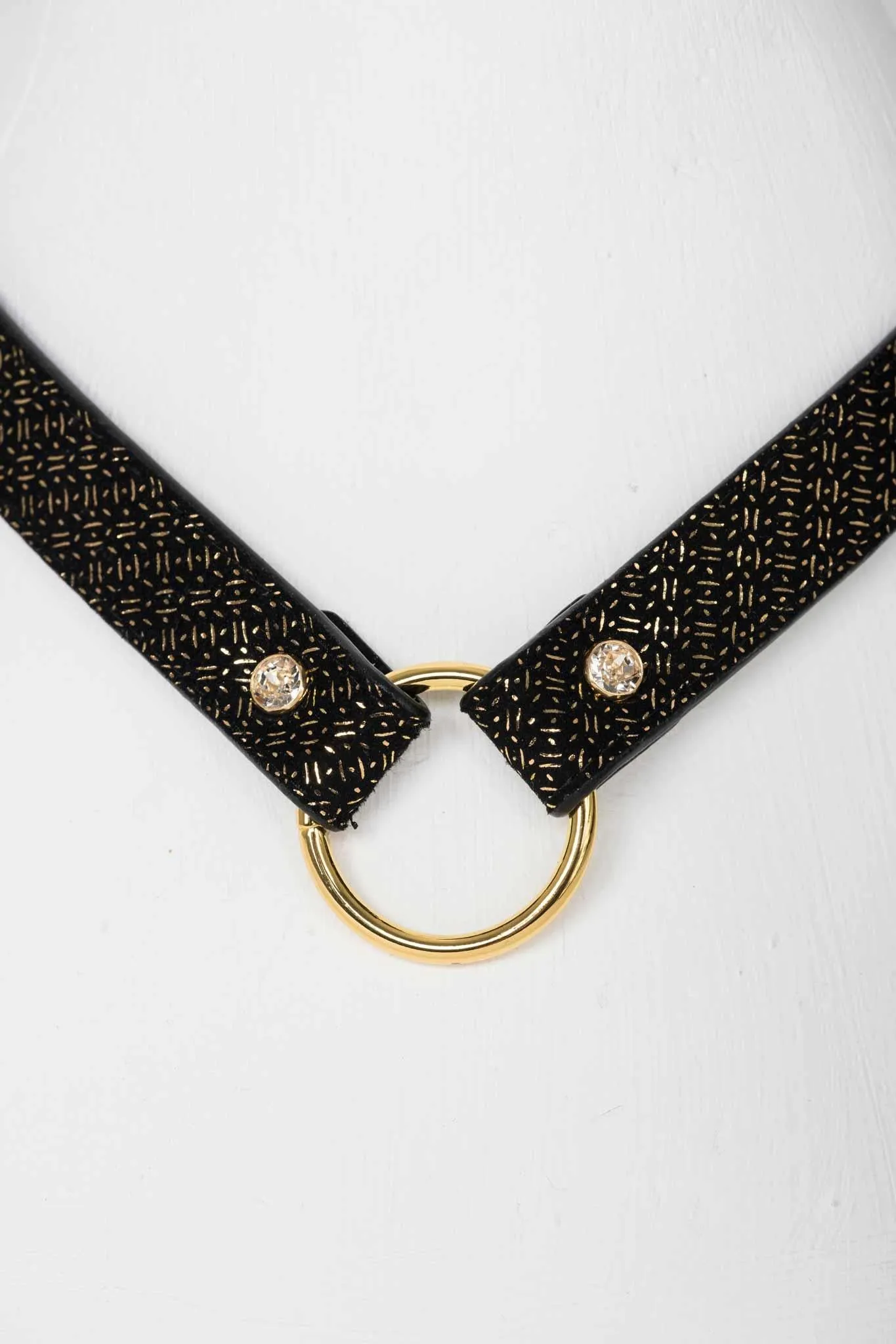 Lush Black & Gold Leash
