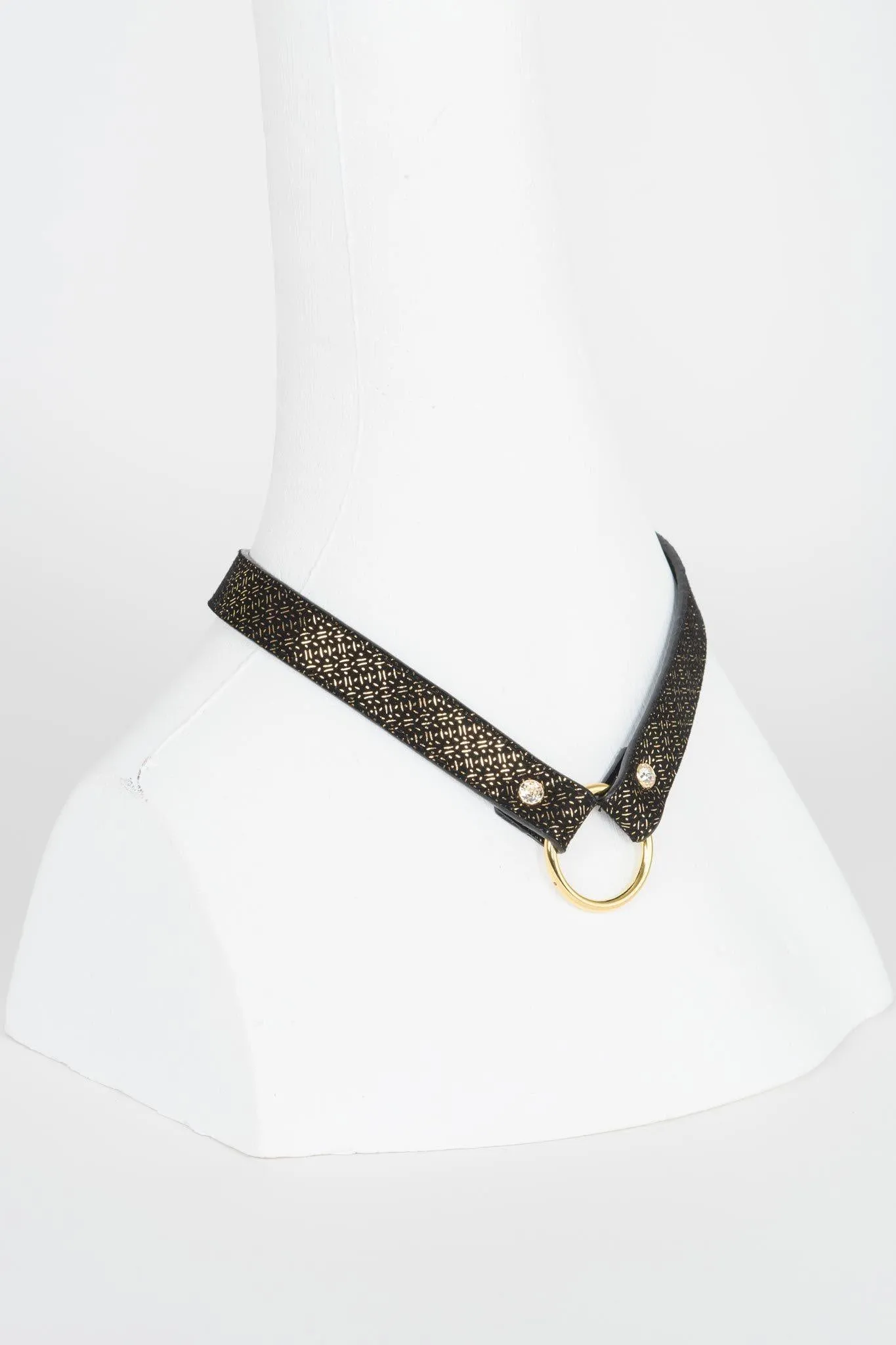 Lush Black & Gold Leash