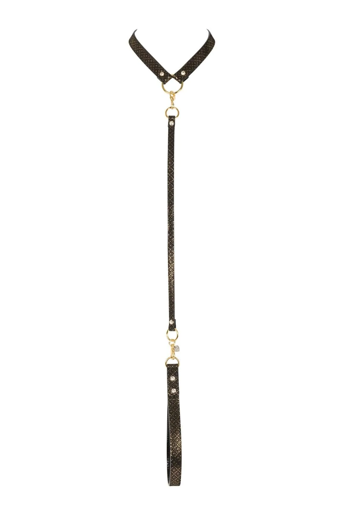 Lush Black & Gold Leash