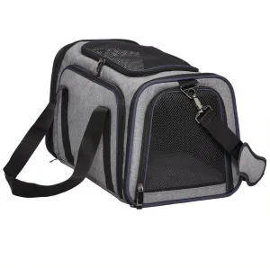 Midwest Duffy Expandable Travel Pet Carrier - Gray - Medium - 18.3" X 11.2" X 11.1 Inches
