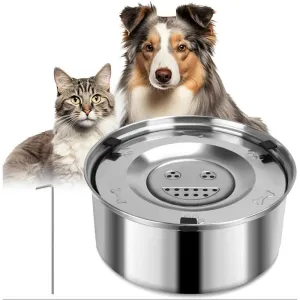 No-Spill Stainless Steel Dog Water Bowl (3L-5.6L)