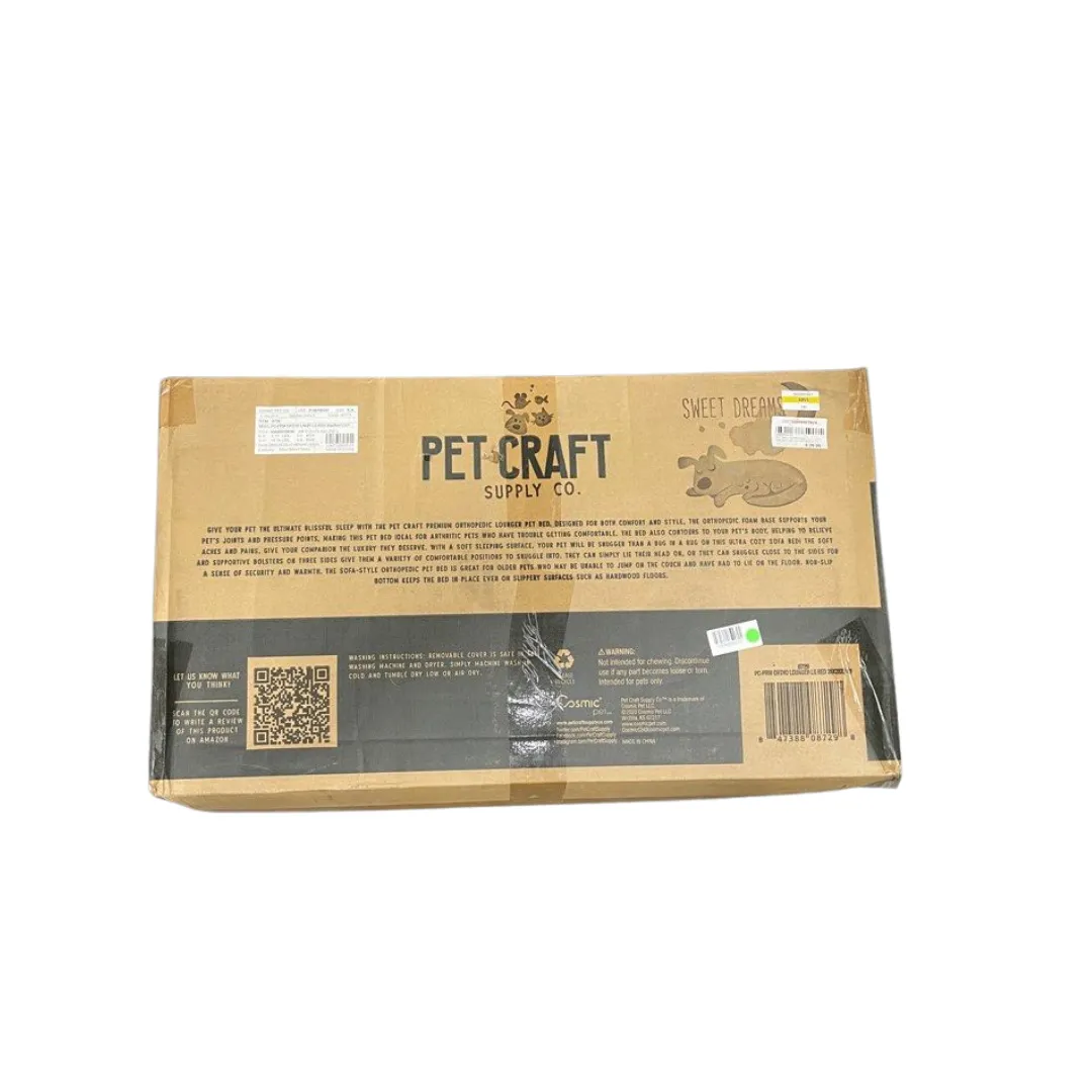 Pet Craft Supply Premium Orthopedic Lounger Dog Bed Sofa Style Couch