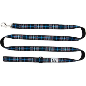 RC Dog Leash Black Twill Plaid