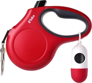 Retractable Dog Leash with Dispenser 16 Ft
