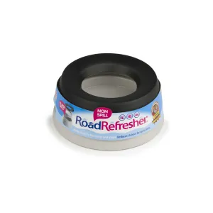 Road Refresher Non Spill Water Dog Bowl Large Grey