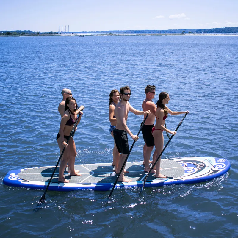 Solstice 16' Maori Giant Inflatable Paddle Board Multi-person SUP with Leash & 4 Paddles