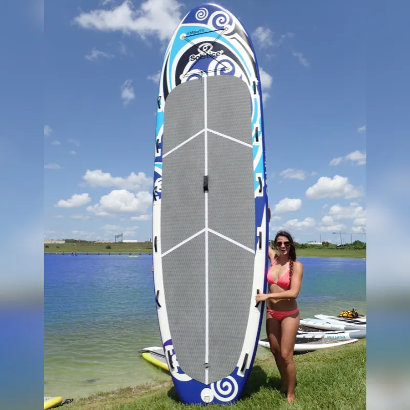Solstice 16' Maori Giant Inflatable Paddle Board Multi-person SUP with Leash & 4 Paddles