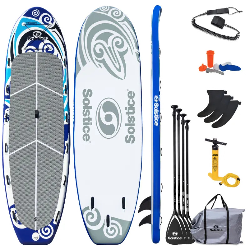 Solstice 16' Maori Giant Inflatable Paddle Board Multi-person SUP with Leash & 4 Paddles
